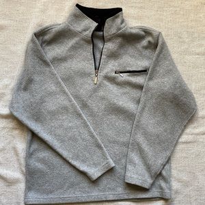 Footlocker Men's Small Gray 3/4 Zip Fleece Pullover - Excellent Condition!